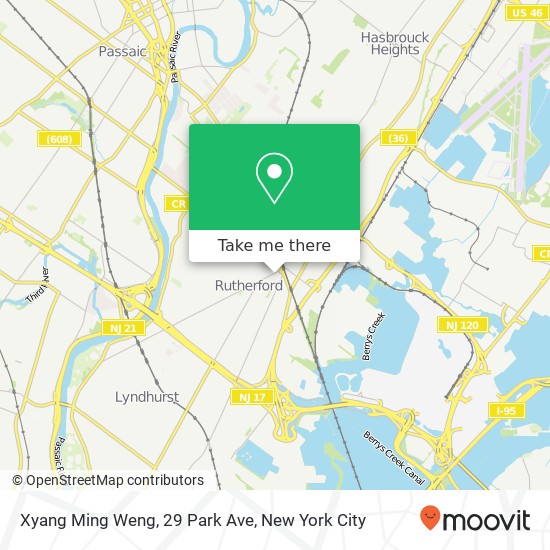 Xyang Ming Weng, 29 Park Ave map