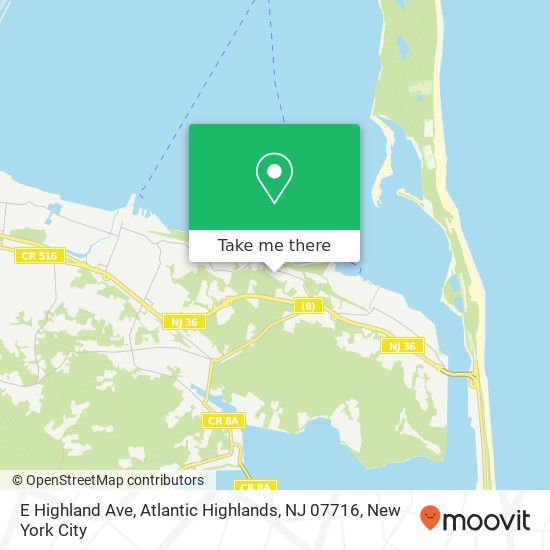 E Highland Ave, Atlantic Highlands, NJ 07716 map