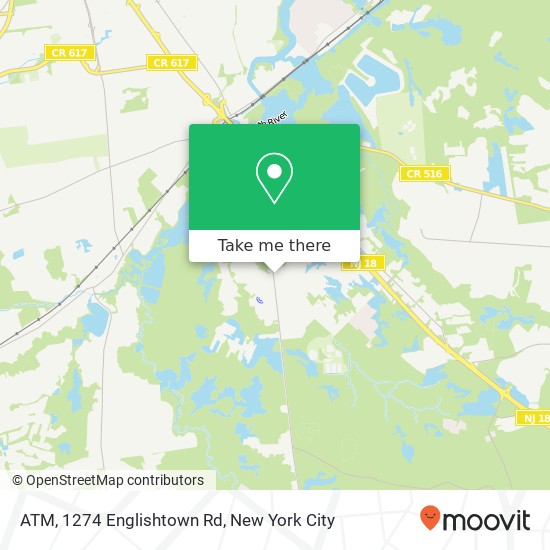 Mapa de ATM, 1274 Englishtown Rd