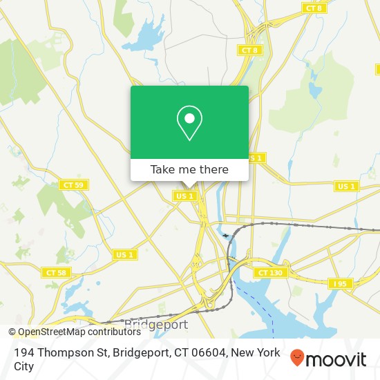 194 Thompson St, Bridgeport, CT 06604 map