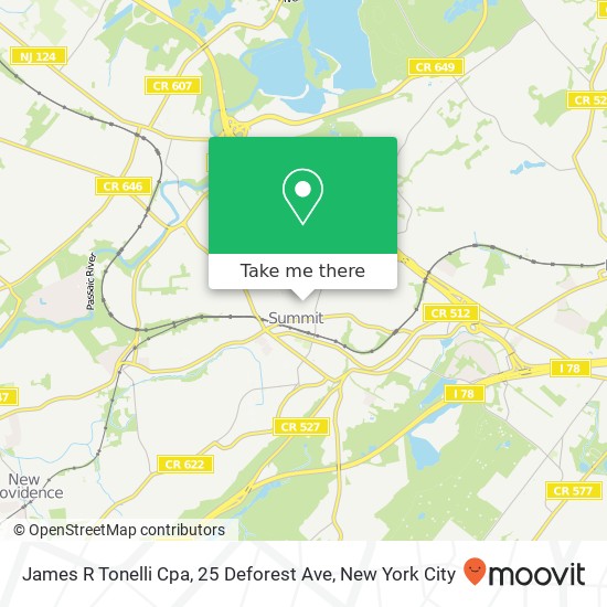 James R Tonelli Cpa, 25 Deforest Ave map