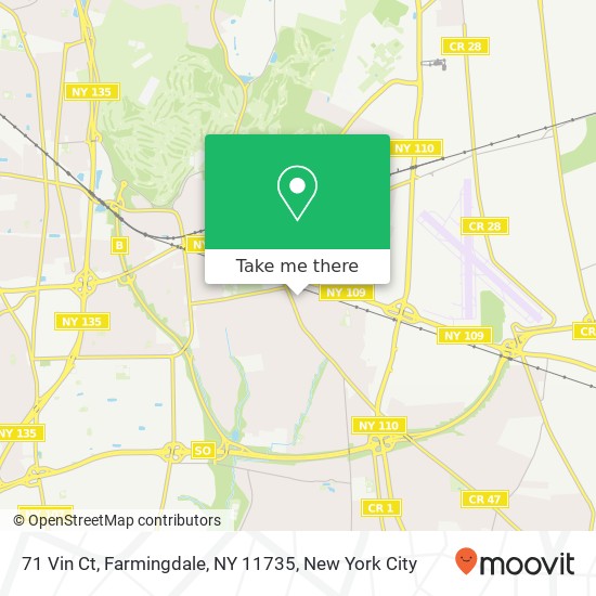 71 Vin Ct, Farmingdale, NY 11735 map