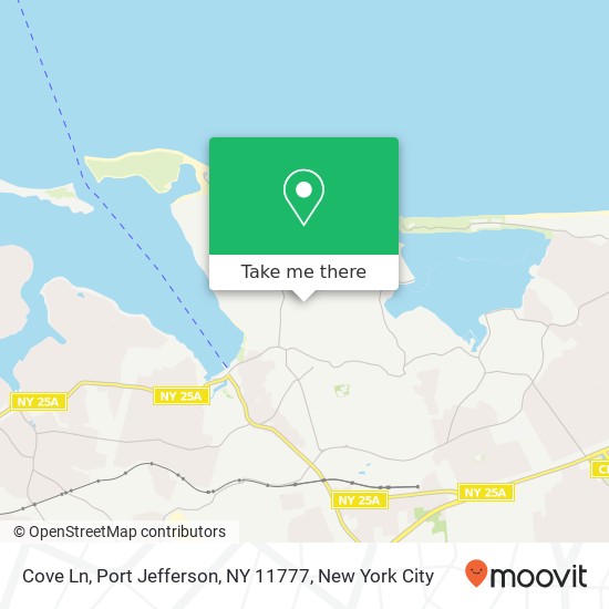 Mapa de Cove Ln, Port Jefferson, NY 11777