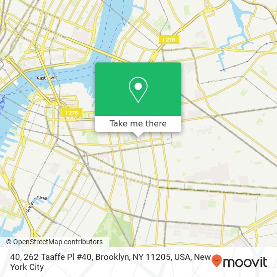 40, 262 Taaffe Pl #40, Brooklyn, NY 11205, USA map