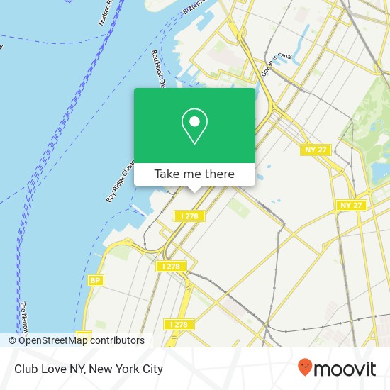 Mapa de Club Love NY
