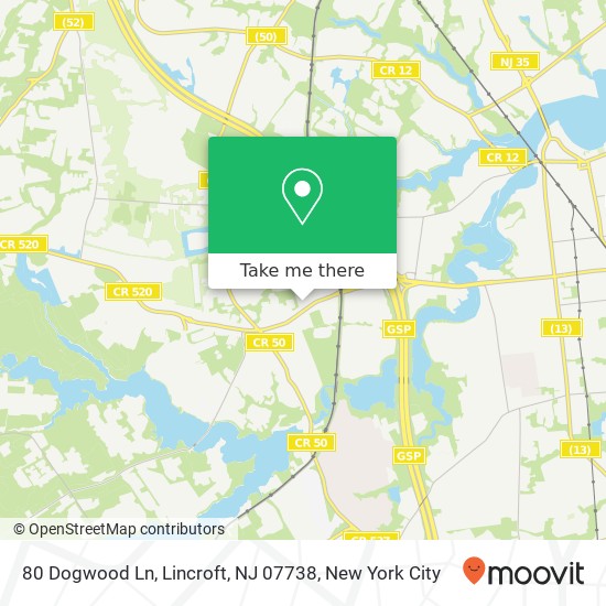 80 Dogwood Ln, Lincroft, NJ 07738 map