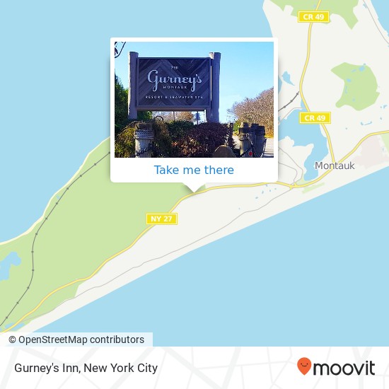 Gurney's Inn, 290 Montauk Hwy map