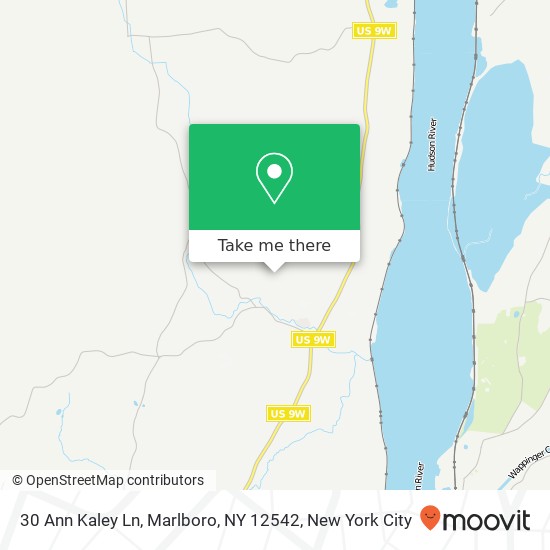 Mapa de 30 Ann Kaley Ln, Marlboro, NY 12542