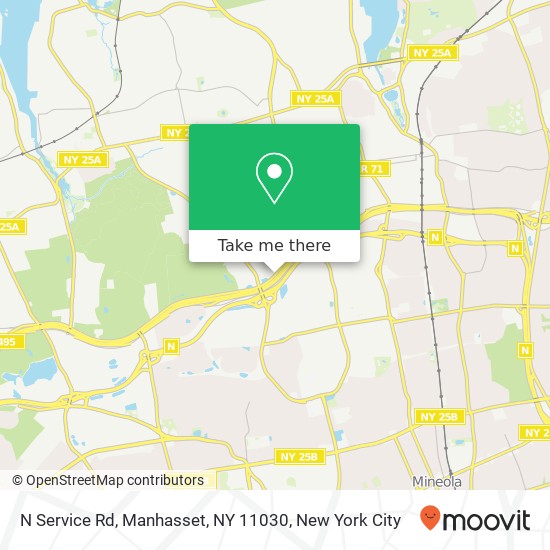 Mapa de N Service Rd, Manhasset, NY 11030