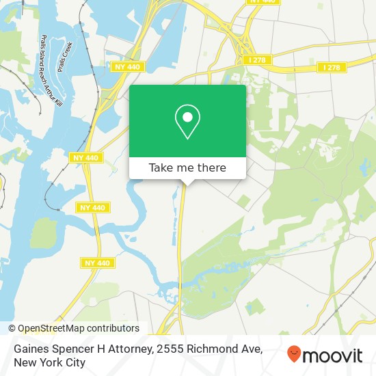 Mapa de Gaines Spencer H Attorney, 2555 Richmond Ave