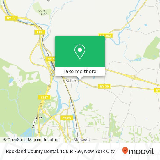 Mapa de Rockland County Dental, 156 RT-59