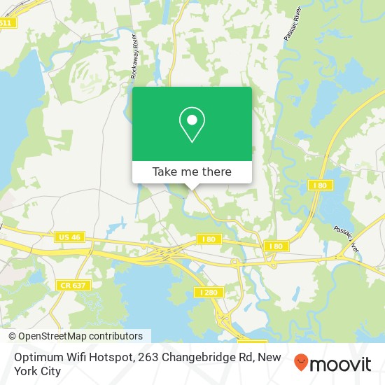 Optimum Wifi Hotspot, 263 Changebridge Rd map