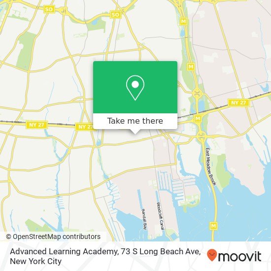 Mapa de Advanced Learning Academy, 73 S Long Beach Ave