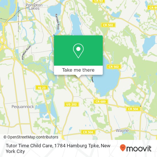 Mapa de Tutor Time Child Care, 1784 Hamburg Tpke