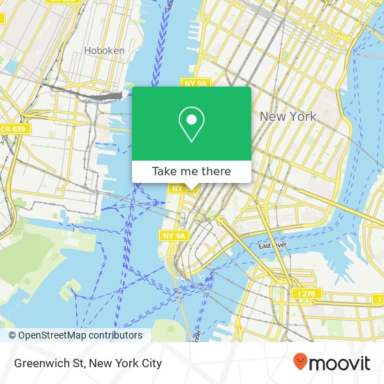 Mapa de Greenwich St, New York, NY 10013