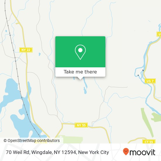 70 Weil Rd, Wingdale, NY 12594 map