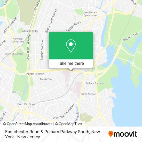 Mapa de Eastchester Road & Pelham Parkway South