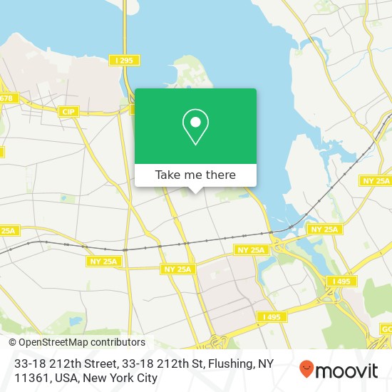 33-18 212th Street, 33-18 212th St, Flushing, NY 11361, USA map