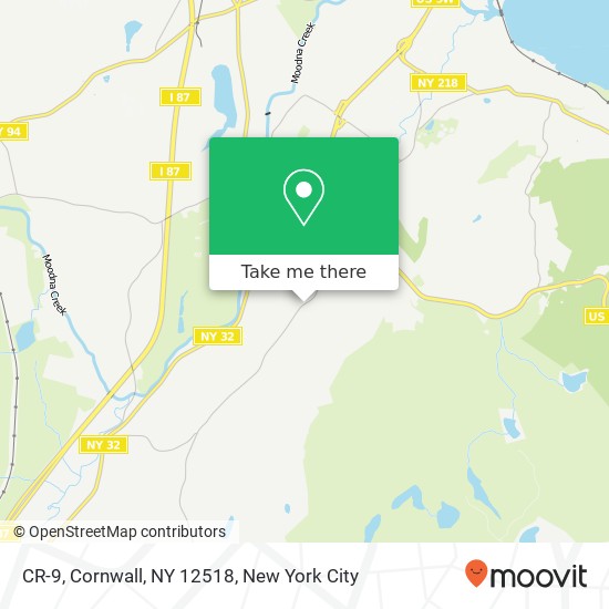 CR-9, Cornwall, NY 12518 map