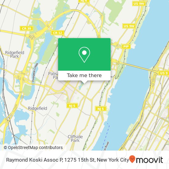 Raymond Koski Assoc P, 1275 15th St map