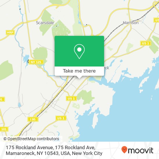 175 Rockland Avenue, 175 Rockland Ave, Mamaroneck, NY 10543, USA map