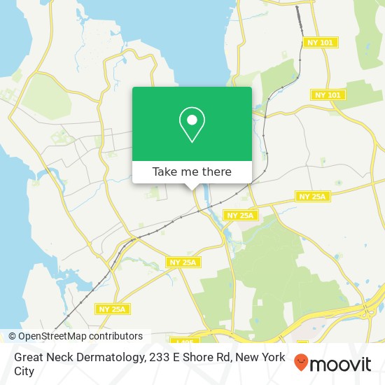 Great Neck Dermatology, 233 E Shore Rd map