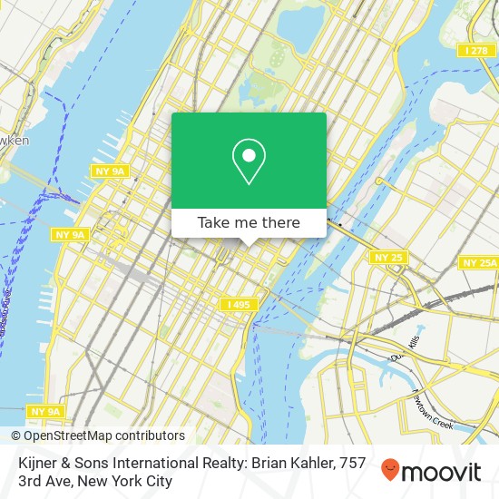 Kijner & Sons International Realty: Brian Kahler, 757 3rd Ave map