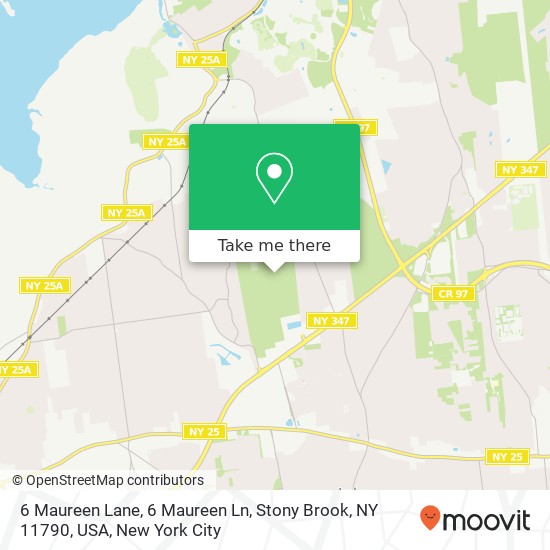 Mapa de 6 Maureen Lane, 6 Maureen Ln, Stony Brook, NY 11790, USA