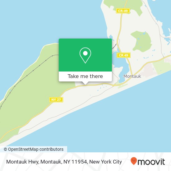 Mapa de Montauk Hwy, Montauk, NY 11954
