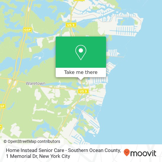 Home Instead Senior Care - Southern Ocean County, 1 Memorial Dr map