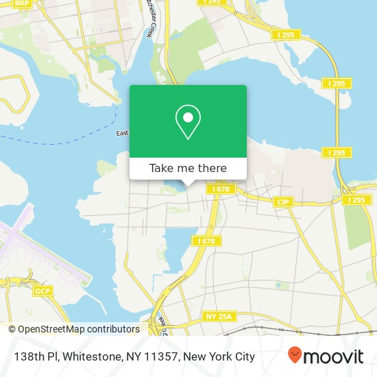 Mapa de 138th Pl, Whitestone, NY 11357