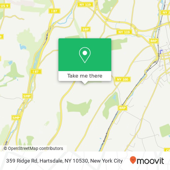 Mapa de 359 Ridge Rd, Hartsdale, NY 10530