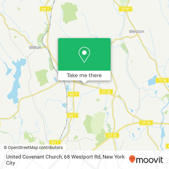 Mapa de United Covenant Church, 68 Westport Rd