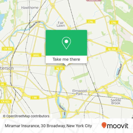 Miramar Insurance, 30 Broadway map