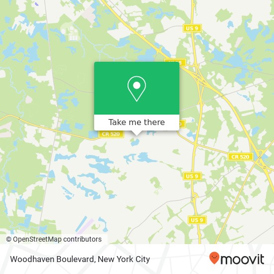 Mapa de Woodhaven Boulevard