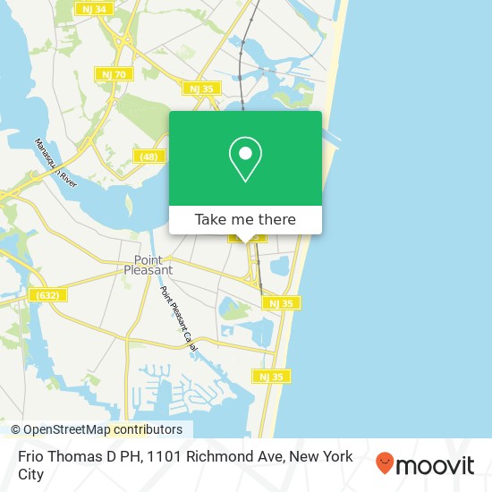Mapa de Frio Thomas D PH, 1101 Richmond Ave