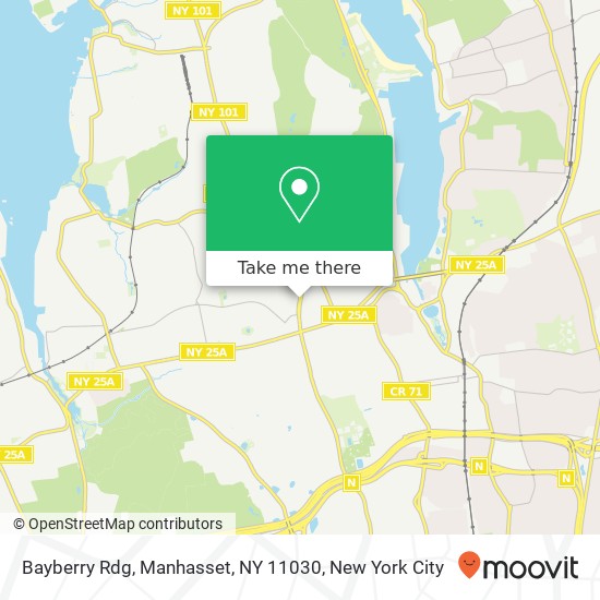 Mapa de Bayberry Rdg, Manhasset, NY 11030