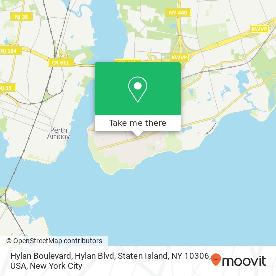 Mapa de Hylan Boulevard, Hylan Blvd, Staten Island, NY 10306, USA