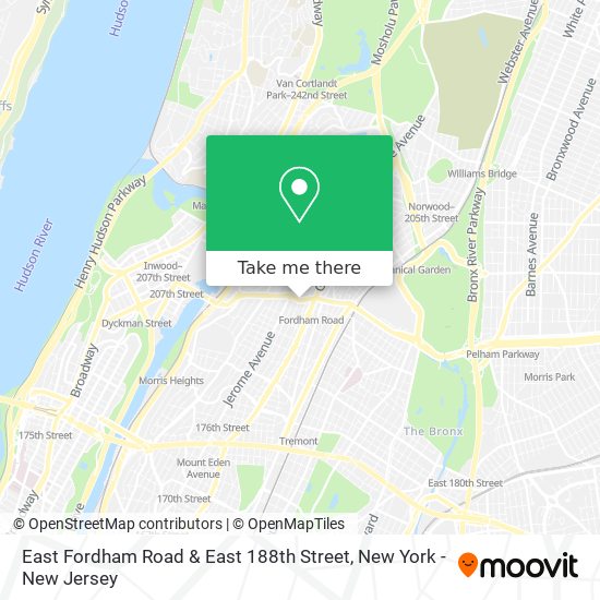 Mapa de East Fordham Road & East 188th Street