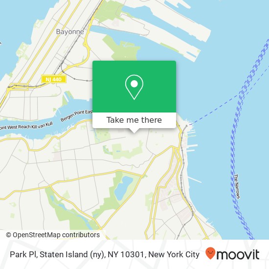 Park Pl, Staten Island (ny), NY 10301 map