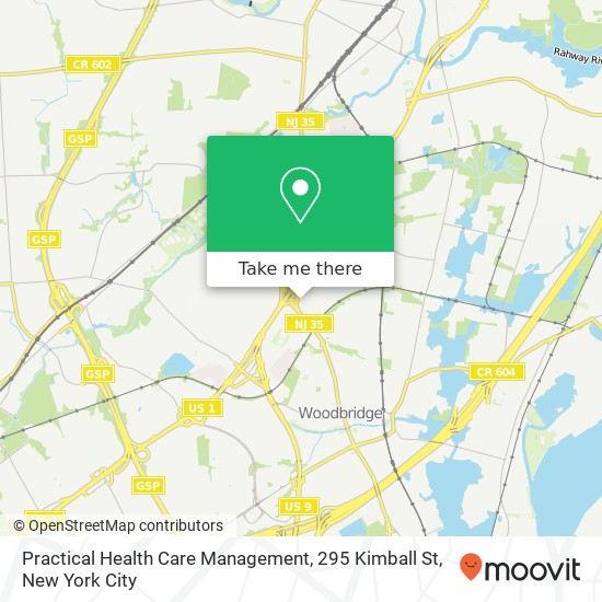 Mapa de Practical Health Care Management, 295 Kimball St