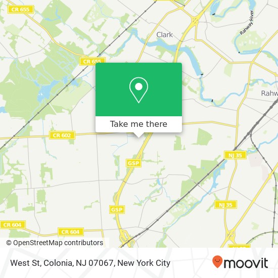 West St, Colonia, NJ 07067 map