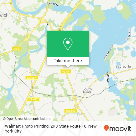 Walmart Photo Printing, 290 State Route 18 map