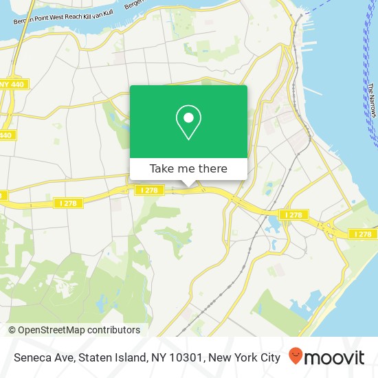 Mapa de Seneca Ave, Staten Island, NY 10301