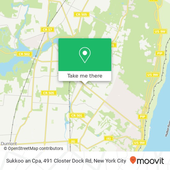 Sukkoo an Cpa, 491 Closter Dock Rd map