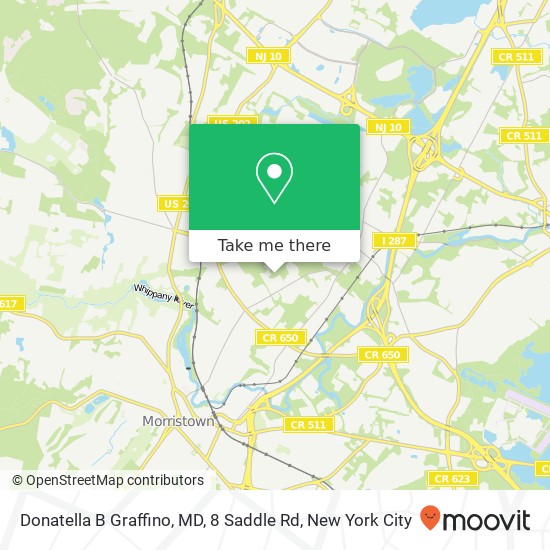 Donatella B Graffino, MD, 8 Saddle Rd map