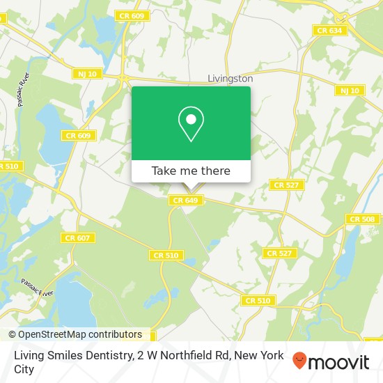 Mapa de Living Smiles Dentistry, 2 W Northfield Rd