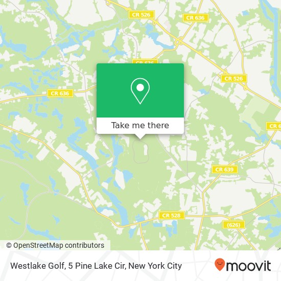 Westlake Golf, 5 Pine Lake Cir map