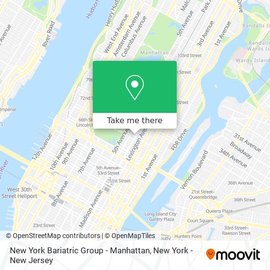 New York Bariatric Group - Manhattan map