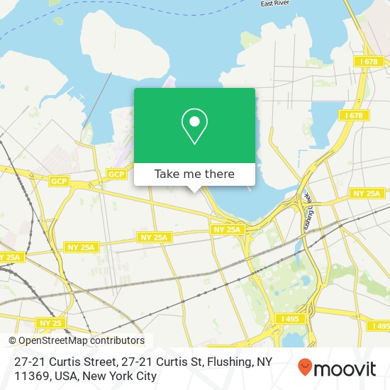 27-21 Curtis Street, 27-21 Curtis St, Flushing, NY 11369, USA map